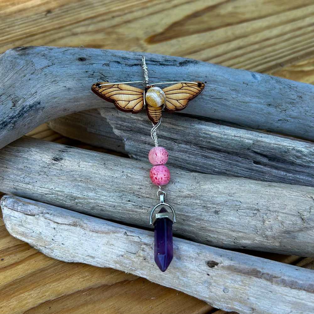 Butterfly Amethyst Pendant